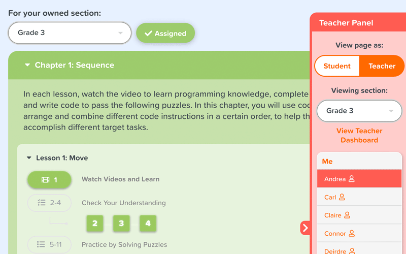Guide your students to coding mastery